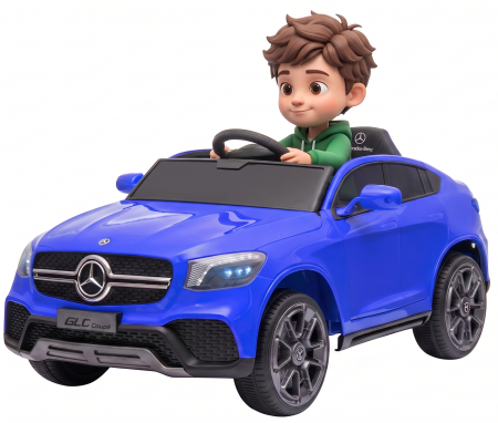 Masinute electrice - Masinuta electrica Premier Mercedes GLC Concept Coupe Facelift, 12V, roti cauciuc EVA, scaun piele ecologica, albastru