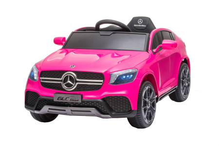 Masinuta electrica Premier Mercedes GLC Concept Coupe Facelift, 12V, roti cauciuc EVA, scaun piele ecologica, roz [2]