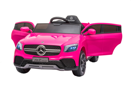 Masinuta electrica Premier Mercedes GLC Concept Coupe Facelift, 12V, roti cauciuc EVA, scaun piele ecologica, roz [11]