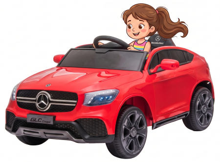 Masinute electrice - Masinuta electrica Premier Mercedes GLC Concept Coupe Facelift, 12V, roti cauciuc EVA, scaun piele ecologica, rosu