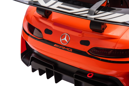 Masinuta electrica Premier Mercedes Benz AMG GT3, 12V, roti cauciuc EVA, scaun piele ecologica, portocaliu [19]