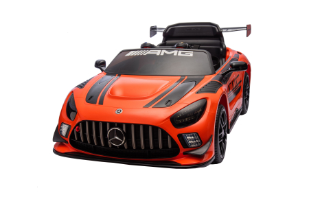 Masinuta electrica Premier Mercedes Benz AMG GT3, 12V, roti cauciuc EVA, scaun piele ecologica, portocaliu [14]