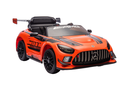 Masinuta electrica Premier Mercedes Benz AMG GT3, 12V, roti cauciuc EVA, scaun piele ecologica, portocaliu [5]