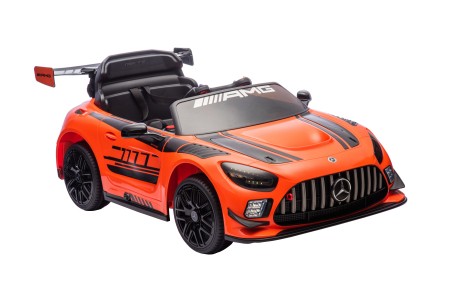 Masinuta electrica Premier Mercedes Benz AMG GT3, 12V, roti cauciuc EVA, scaun piele ecologica, portocaliu [11]