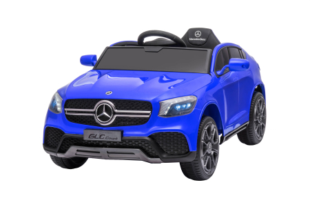 Masinuta electrica Premier Mercedes GLC Concept Coupe Facelift, 12V, roti cauciuc EVA, scaun piele ecologica, albastru