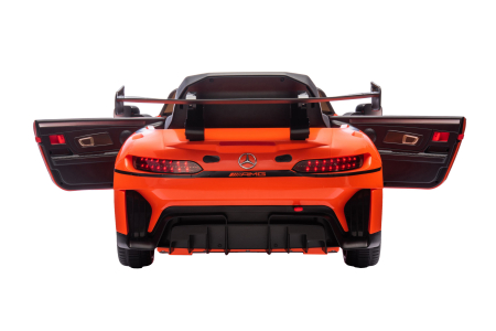 Masinuta electrica Premier Mercedes Benz AMG GT3, 12V, roti cauciuc EVA, scaun piele ecologica, portocaliu [9]
