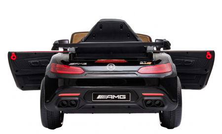 Masinuta electrica Premier Mercedes GT-R, 12V, roti cauciuc EVA, scaun piele ecologica, negru [17]