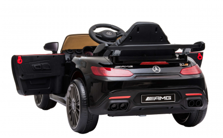 Masinuta electrica Premier Mercedes GT-R, 12V, roti cauciuc EVA, scaun piele ecologica, negru [16]