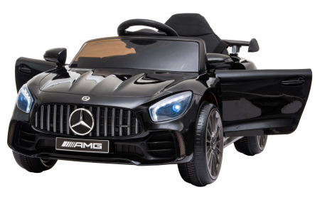 Masinuta electrica Premier Mercedes GT-R, 12V, roti cauciuc EVA, scaun piele ecologica, negru [14]