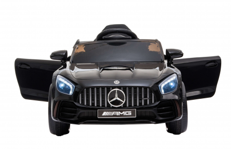 Masinuta electrica Premier Mercedes GT-R, 12V, roti cauciuc EVA, scaun piele ecologica, negru [12]