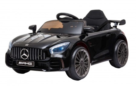 Masinuta electrica Premier Mercedes GT-R, 12V, roti cauciuc EVA, scaun piele ecologica, negru [4]