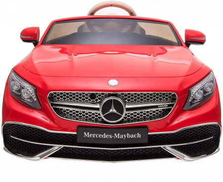 Masinuta electrica Premier Mercedes-Maybach S650 Cabriolet, 12V, roti cauciuc EVA, scaun piele ecologica, rosu [2]