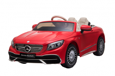 Masinuta electrica Premier Mercedes-Maybach S650 Cabriolet, 12V, roti cauciuc EVA, scaun piele ecologica, rosu [1]
