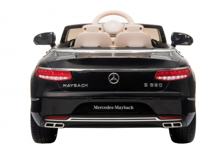 Masinuta electrica Premier Mercedes-Maybach S650 Cabriolet, 12V, roti cauciuc EVA, scaun piele ecologica, negru [21]