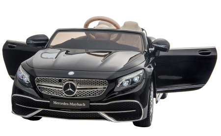Masinuta electrica Premier Mercedes-Maybach S650 Cabriolet, 12V, roti cauciuc EVA, scaun piele ecologica, negru [6]