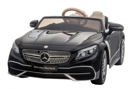 Masinuta electrica Premier Mercedes-Maybach S650 Cabriolet, 12V, roti cauciuc EVA, scaun piele ecologica, negru [1]