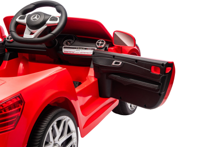 Masinuta electrica Premier Mercedes SL500, 12V, roti cauciuc EVA, scaun piele ecologica, rosu [12]