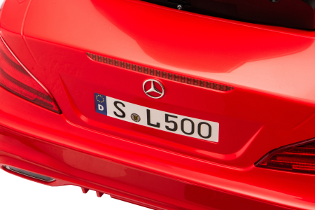 Masinuta electrica Premier Mercedes SL500, 12V, roti cauciuc EVA, scaun piele ecologica, rosu [13]