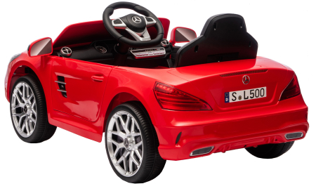 Masinuta electrica Premier Mercedes SL500, 12V, roti cauciuc EVA, scaun piele ecologica, rosu [5]