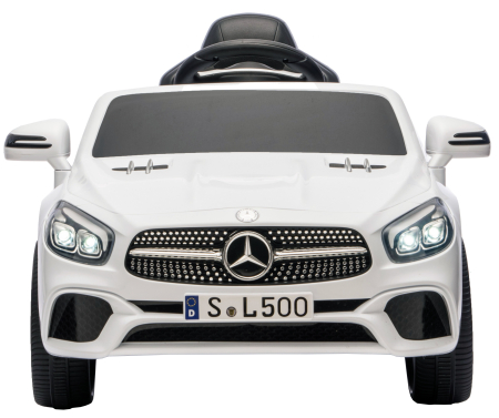Masinuta electrica Premier Mercedes SL500, 12V, roti cauciuc EVA, scaun piele ecologica, alb [3]