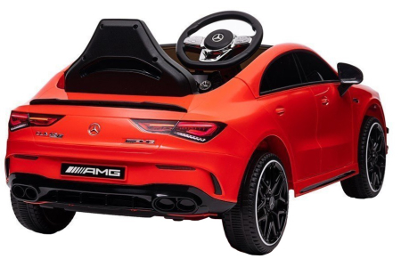 Masinuta electrica Premier 4x4 Mercedes CLA-45, 12V, roti cauciuc EVA, scaun piele ecologica, rosu [3]