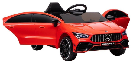 Masinuta electrica Premier 4x4 Mercedes CLA-45, 12V, roti cauciuc EVA, scaun piele ecologica, rosu [5]