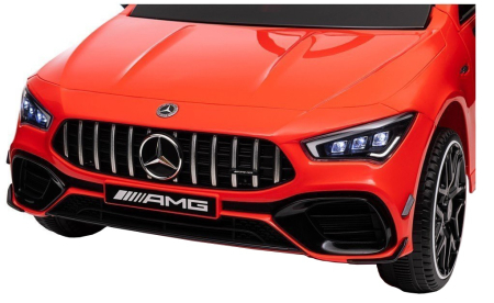 Masinuta electrica Premier 4x4 Mercedes CLA-45, 12V, roti cauciuc EVA, scaun piele ecologica, rosu [9]
