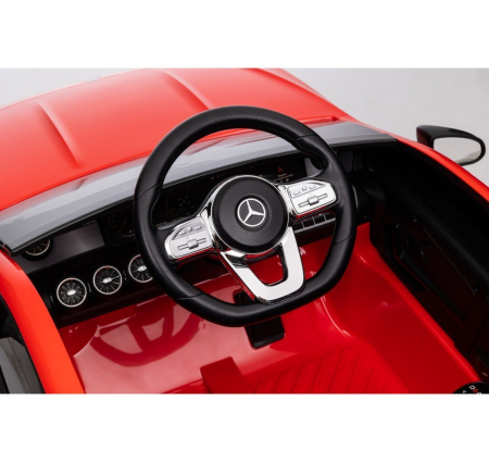 Masinuta electrica Premier 4x4 Mercedes CLA-45, 12V, roti cauciuc EVA, scaun piele ecologica, rosu [10]