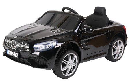 Masinute electrice - Masinuta electrica Premier Mercedes SL500, 12V, roti cauciuc EVA, scaun piele ecologica, negru