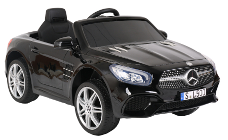 Masinuta electrica Premier Mercedes SL500, 12V, roti cauciuc EVA, scaun piele ecologica, negru [2]