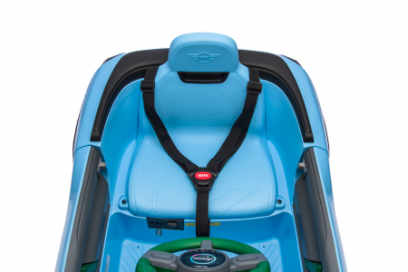 Masinuta electrica Premier Mini Concept Aceman, 12V, roti cauciuc EVA, scaun piele ecologica, albastru [26]