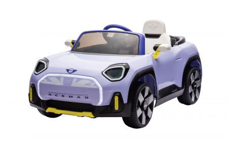 Masinuta electrica Premier Mini Concept Aceman, 12V, roti cauciuc EVA, scaun piele ecologica, mov [5]