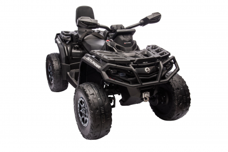 ATV electric Premier 4x4 Can-Am Outlander, 2 copii, 24V, roti cauciuc EVA, negru [13]