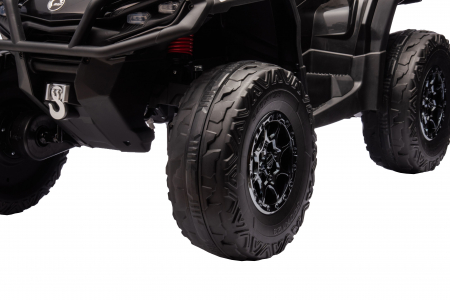 ATV electric Premier 4x4 Can-Am Outlander, 2 copii, 24V, roti cauciuc EVA, negru [16]