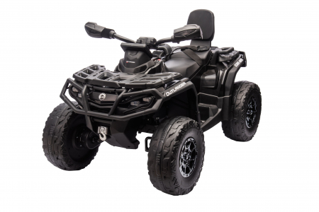 ATV electric Premier 4x4 Can-Am Outlander, 2 copii, 24V, roti cauciuc EVA, negru [15]