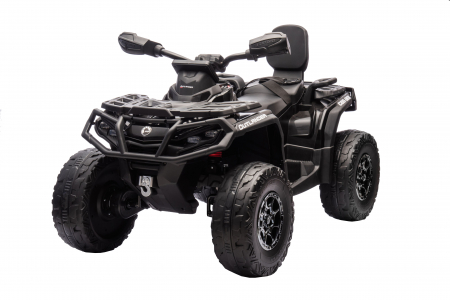 ATV electric Premier 4x4 Can-Am Outlander, 2 copii, 24V, roti cauciuc EVA, negru [4]