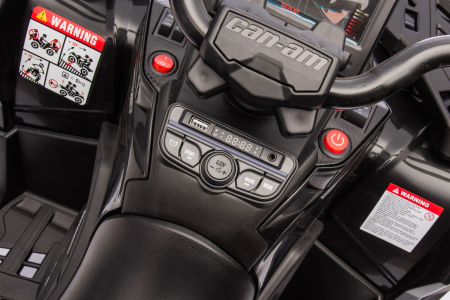 ATV electric Premier 4x4 Can-Am Outlander, 2 copii, 24V, roti cauciuc EVA, negru [27]
