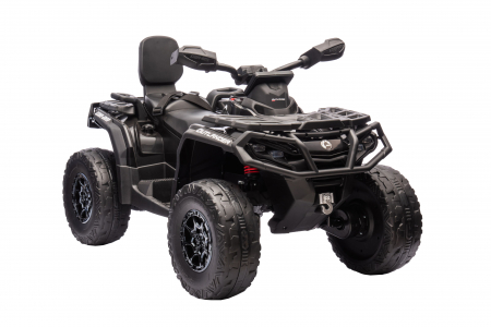 ATV electric Premier 4x4 Can-Am Outlander, 2 copii, 24V, roti cauciuc EVA, negru [11]