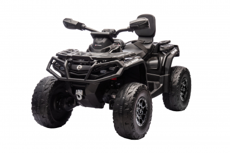 ATV electric Premier 4x4 Can-Am Outlander, 2 copii, 24V, roti cauciuc EVA, negru [3]