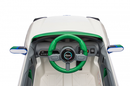 Masinuta electrica Premier Mini Concept Aceman, 12V, roti cauciuc EVA, scaun piele ecologica, alb [34]