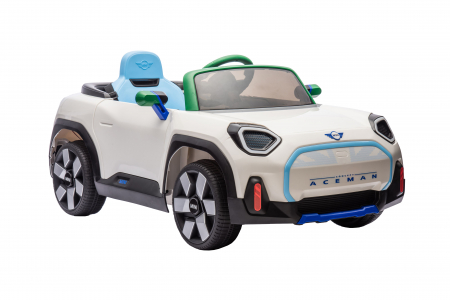 Masinuta electrica Premier Mini Concept Aceman, 12V, roti cauciuc EVA, scaun piele ecologica, alb [16]