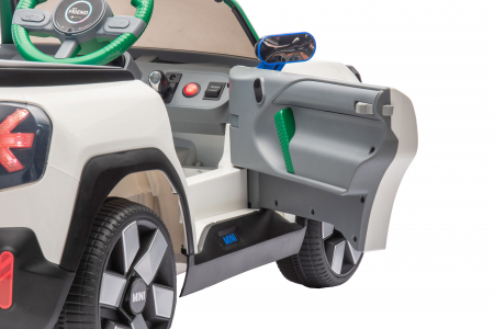 Masinuta electrica Premier Mini Concept Aceman, 12V, roti cauciuc EVA, scaun piele ecologica, alb [15]