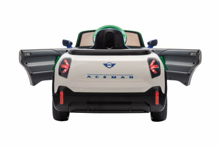 Masinuta electrica Premier Mini Concept Aceman, 12V, roti cauciuc EVA, scaun piele ecologica, alb [14]