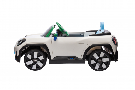 Masinuta electrica Premier Mini Concept Aceman, 12V, roti cauciuc EVA, scaun piele ecologica, alb [6]