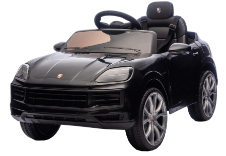 Masinuta electrica Premier Porsche Cayenne E-Hybrid Coupe, 12V, scaun piele ecologica, negru [2]