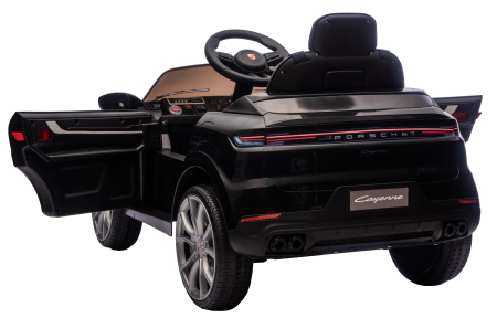 Masinuta electrica Premier Porsche Cayenne E-Hybrid Coupe, 12V, scaun piele ecologica, negru [14]