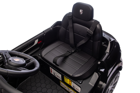 Masinuta electrica Premier Porsche Cayenne E-Hybrid Coupe, 12V, scaun piele ecologica, negru [19]