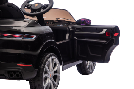 Masinuta electrica Premier Porsche Cayenne E-Hybrid Coupe, 12V, scaun piele ecologica, negru [16]