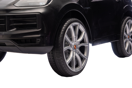 Masinuta electrica Premier Porsche Cayenne E-Hybrid Coupe, 12V, scaun piele ecologica, negru [20]