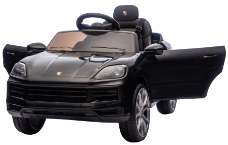 Masinuta electrica Premier Porsche Cayenne E-Hybrid Coupe, 12V, scaun piele ecologica, negru [13]